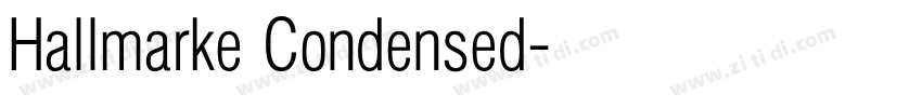 Hallmarke Condensed字体转换